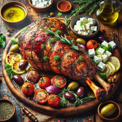 Image of Roast Leg of Lamb Mediterranean Style