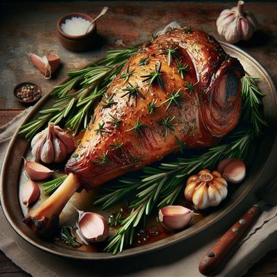 Image of Roast Leg of Lamb with Rosemary and Garlic