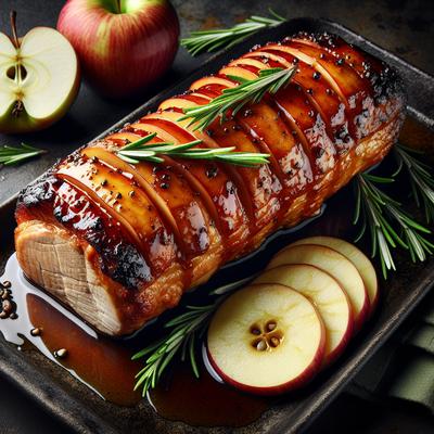 Image of Roast Pork Loin with Apple Rosemary Glaze Olive Garden