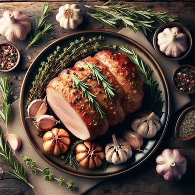 Image of Roast Pork Loin with Garlic Rosemary Thyme
