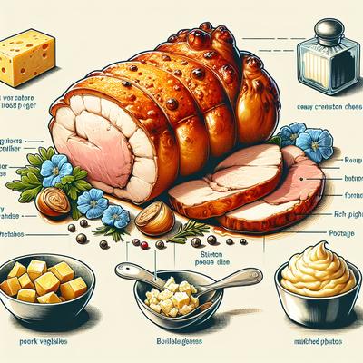 Image of Roast Pork Stuffed with Stilton