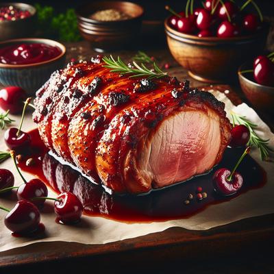 Image of Roast Pork Tenderloin with Cherry Glaze