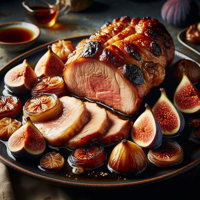Image of Roast Pork with Figs Onions and Marsala