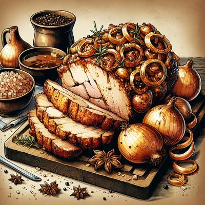 Image of Roast Pork with Onion Stuffing