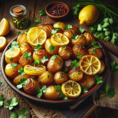 Image of Roast Potatoes with Lemon and Coriander