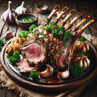 Image of Roast Rack of Lamb with Persillade