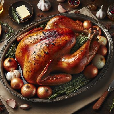 Image of Roast Turkey Alton Brown Giada De Laurentiis