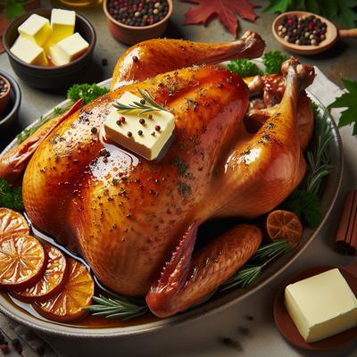 Image of Roast Turkey with Maple Pepper Butter
