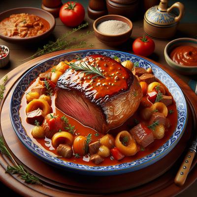 Image of Roast Veal in Tuna Sauce from the Madeira Islands Portugal