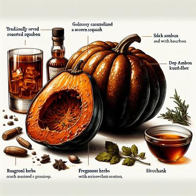 Image of Roasted Acorn Squash with Bourbon
