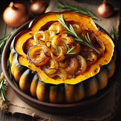 Image of Roasted Acorn Squash with Shallots and Rosemary