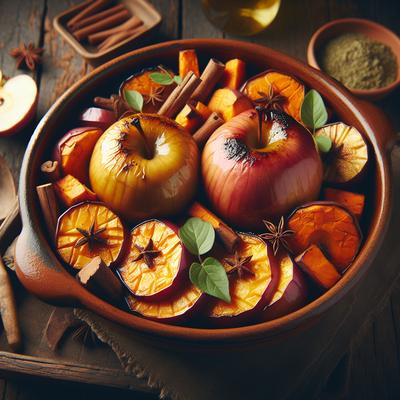 Image of Roasted Apples and Sweet Potatoes