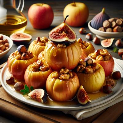 Image of Roasted Apples with Fig Hazelnut Stuffing