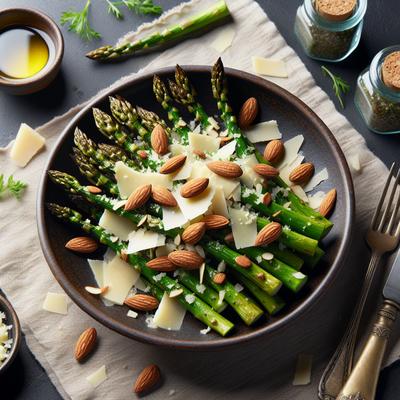 Image of Roasted Asparagus with Almonds and Asiago