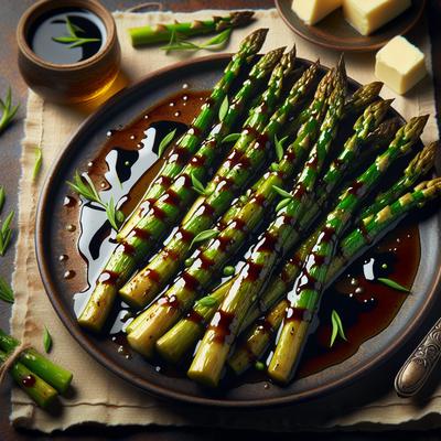 Image of Roasted Asparagus with Balsamic Browned Butter