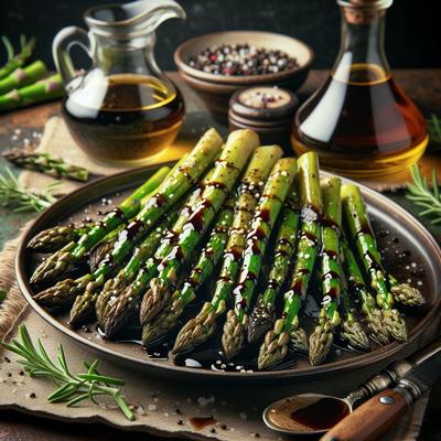 Image of Roasted Asparagus with Balsamic Browned Butter Healthy Low Cal