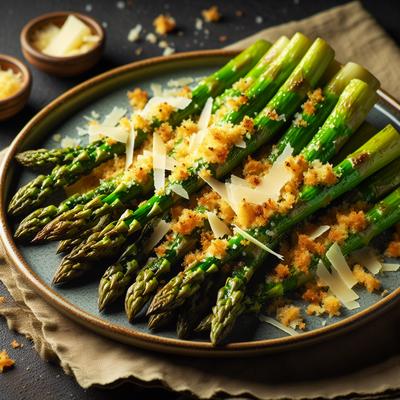 Image of Roasted Asparagus with Crunchy Parmesan Topping