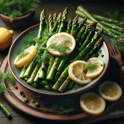 Image of Roasted Asparagus with Lemon and Dill