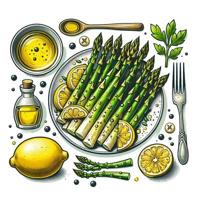 Image of Roasted Asparagus with Lemon Vinaigrette Courtesy Melissa D Ar