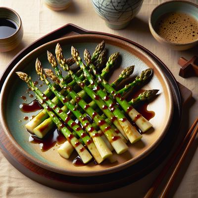 Image of Roasted Asparagus with Miso Dressing