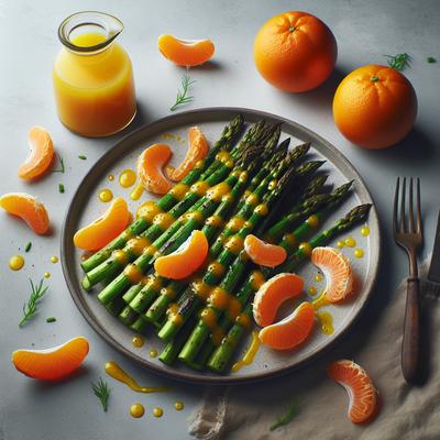 Image of Roasted Asparagus with Tangerine Dressing