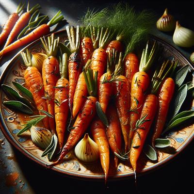Image of Roasted Baby Carrots with Fennel and Sage