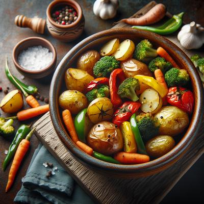 Image of Roasted Baby Potatoes and Vegetables