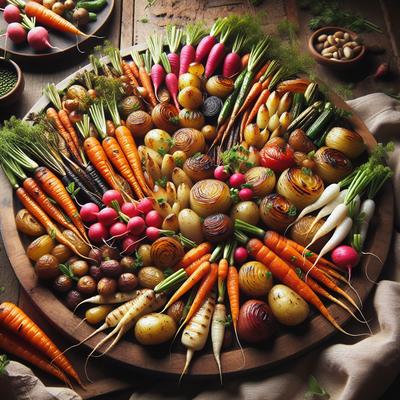 Image of Roasted Baby Spring Vegetables
