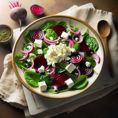 Image of Roasted Beet Spinach Goat Cheese Mix