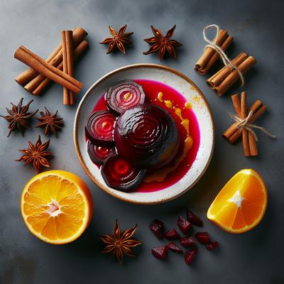 Image of Roasted Beets with Anise Cinnamon and Orange Juice