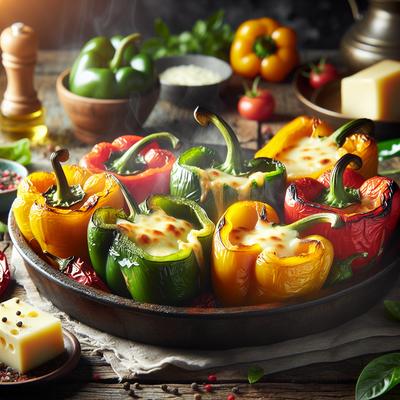 Image of Roasted Bell Peppers and Cheese