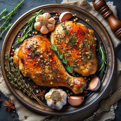 Image of Roasted Bone in Chicken Breasts with Herbs