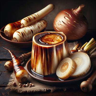 Image of Roasted Bone Marrow with Caramelized White Turnip