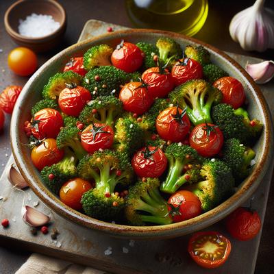 Image of Roasted Broccoli with Cherry Tomatoes