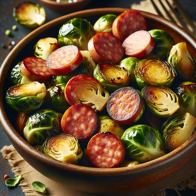 Image of Roasted Brussels Sprouts with Kielbasa