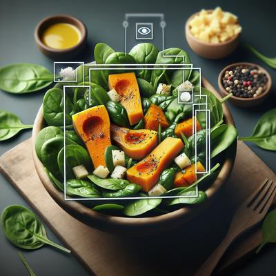 Image of Roasted Butternut Squash and Spinach Salad