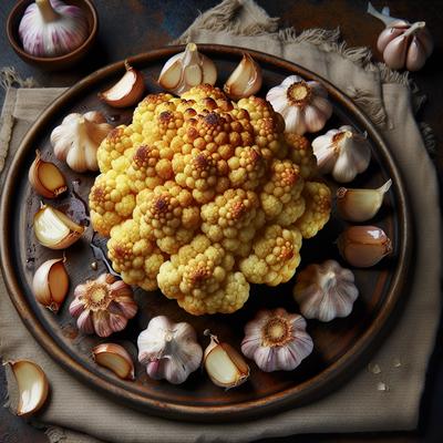 Image of Roasted Cauliflower 16 Roasted Cloves of Garlic