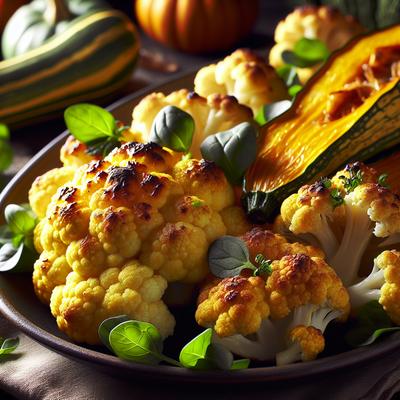 Image of Roasted Cauliflower Delicata Squash