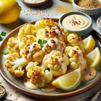 Image of Roasted Cauliflower in Lemon Tahini Sauce