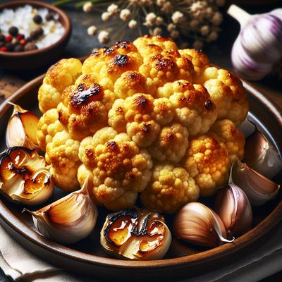 Image of Roasted Cauliflower with Garlic Cloves