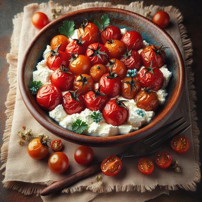 Image of Roasted Cherry Tomatoes with Goat Cheese