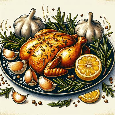 Image of Roasted Chicken Breasts with Garlic Rosemary and Lemon