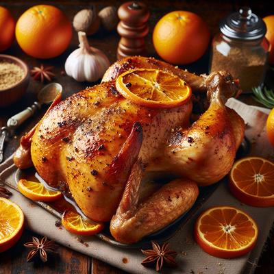 Image of Roasted Chicken with Nutmeg and Orange