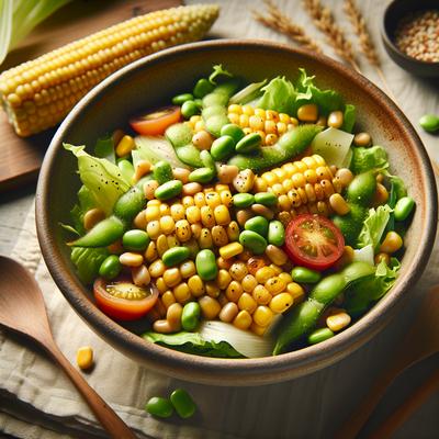 Image of Roasted Corn and Edamame Salad
