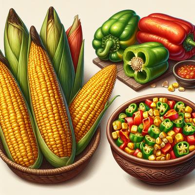 Image of Roasted Corn and Sweet Pepper Salsa