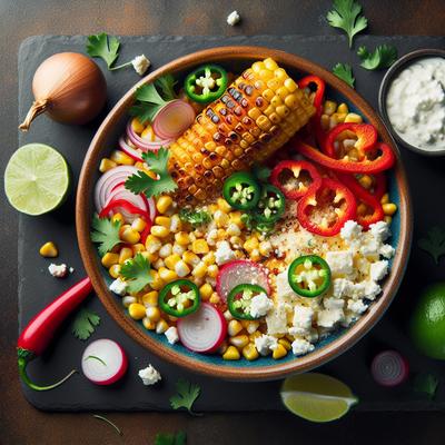 Image of Roasted Corn Salad with Queso Blanco