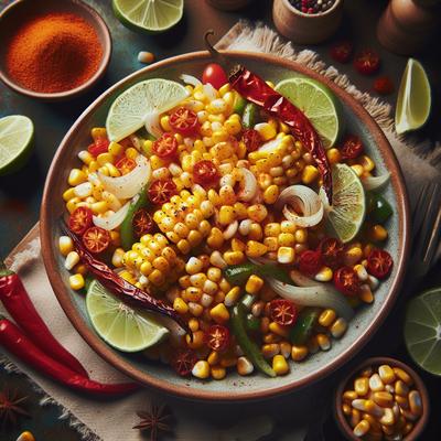 Image of Roasted Corn Smoked Paprika and Lime Salad