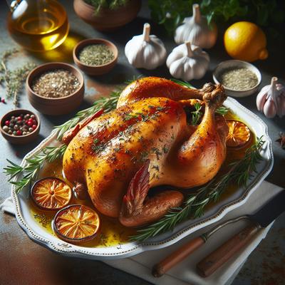 Image of Roasted Cornish Game Hens Recipe Courtesy the Neelys