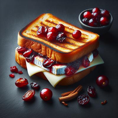 Image of Roasted Cranberry Brie Grilled Cheese Sandwich