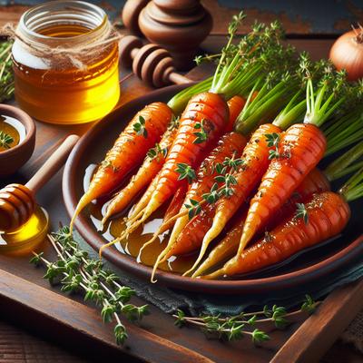 Image of Roasted Dutch Carrots with Honey and Thyme